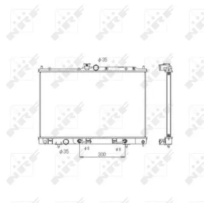 Handler.Part Radiator, engine cooling NRF 53594 5