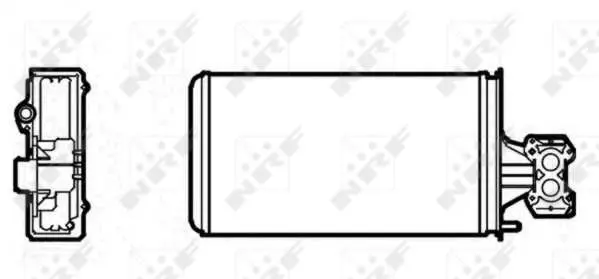 Handler.Part Heat exchanger, interior heating NRF 53624 5