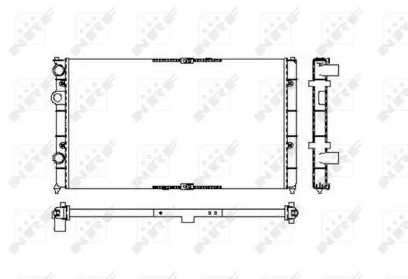 Handler.Part Radiator, engine cooling NRF 53632 4