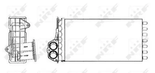 Handler.Part Heat exchanger, interior heating NRF 53634 5