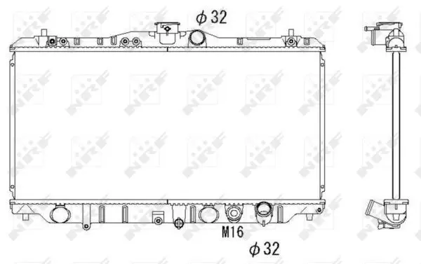 Handler.Part Radiator, engine cooling NRF 536352 1