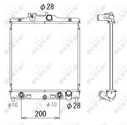 Handler.Part Radiator, engine cooling NRF 536355 1