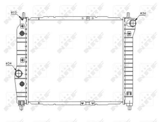 Handler.Part Radiator, engine cooling NRF 53638 1