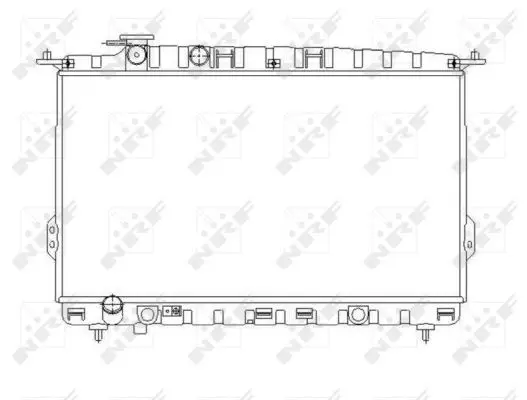 Handler.Part Radiator, engine cooling NRF 53642 1