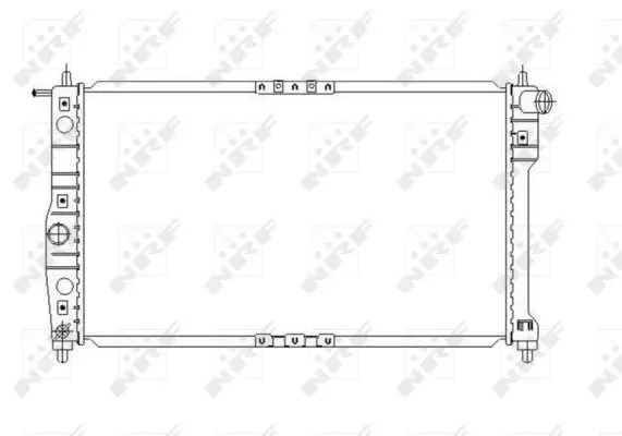 Handler.Part Radiator, engine cooling NRF 53649 1