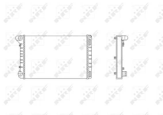 Handler.Part Radiator, engine cooling NRF 53665 1