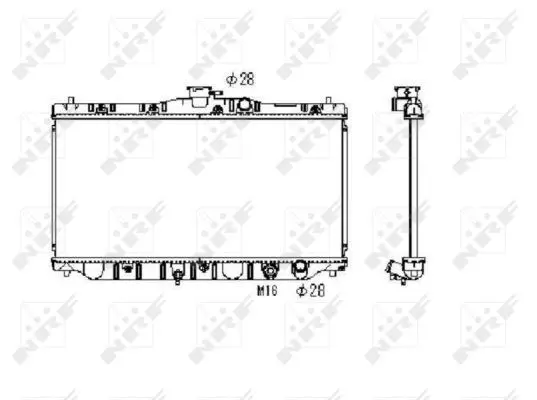 Handler.Part Radiator, engine cooling NRF 536711 1