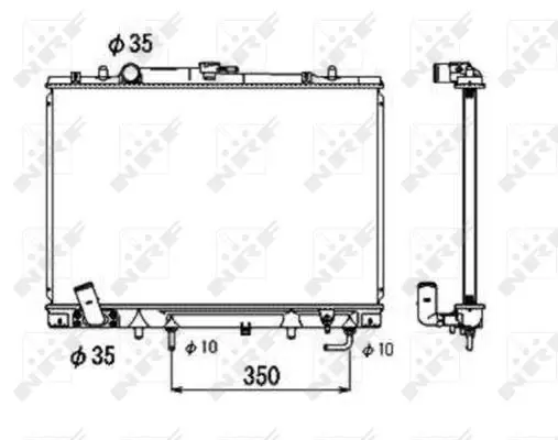 Handler.Part Radiator, engine cooling NRF 53687 1