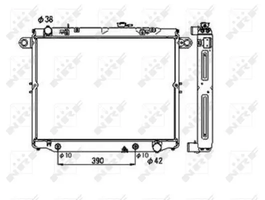 Handler.Part Radiator, engine cooling NRF 53706 1