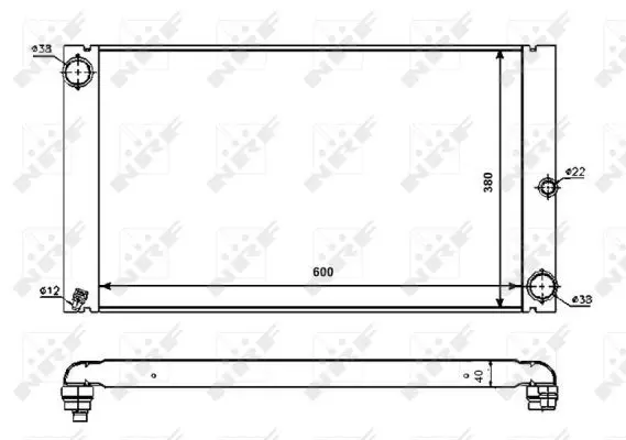 Handler.Part Radiator, engine cooling NRF 53725 1