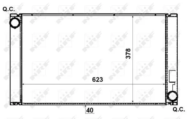 Handler.Part Radiator, engine cooling NRF 53731 1