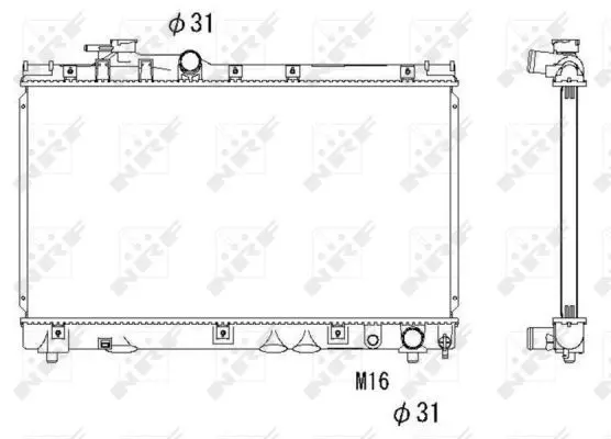 Handler.Part Radiator, engine cooling NRF 53273 1