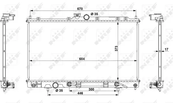 Handler.Part Radiator, engine cooling NRF 53778 5