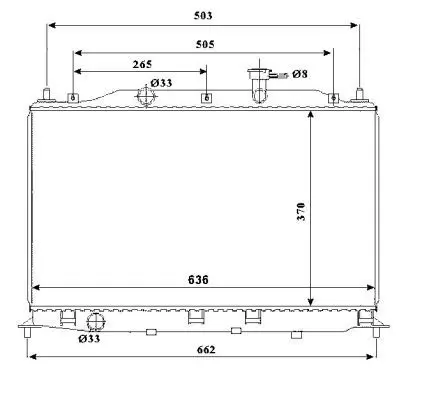 Handler.Part Radiator, engine cooling NRF 53822 1