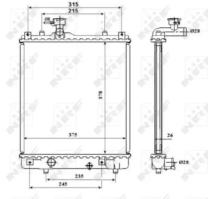 Handler.Part Radiator, engine cooling NRF 53824 4