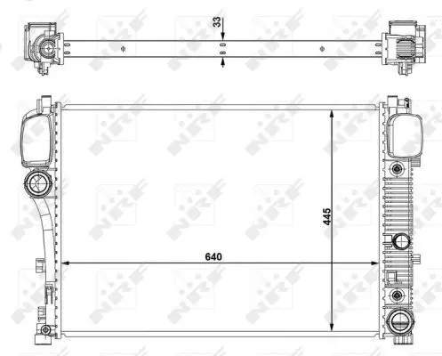 Handler.Part Radiator, engine cooling NRF 53839 5