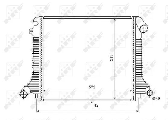 Handler.Part Radiator, engine cooling NRF 53855 1