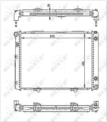 Handler.Part Radiator, engine cooling NRF 53866 5