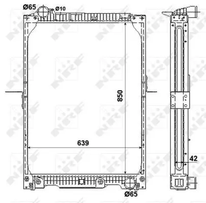 Handler.Part Radiator, engine cooling NRF 53888 5