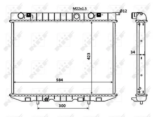 Handler.Part Radiator, engine cooling NRF 53940 5