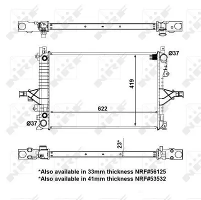 Handler.Part Radiator, engine cooling NRF 53946 5