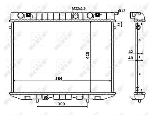 Handler.Part Radiator, engine cooling NRF 53947 5