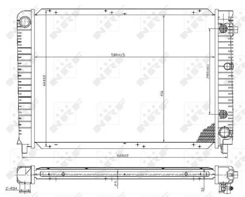 Handler.Part Radiator, engine cooling NRF 53953 1