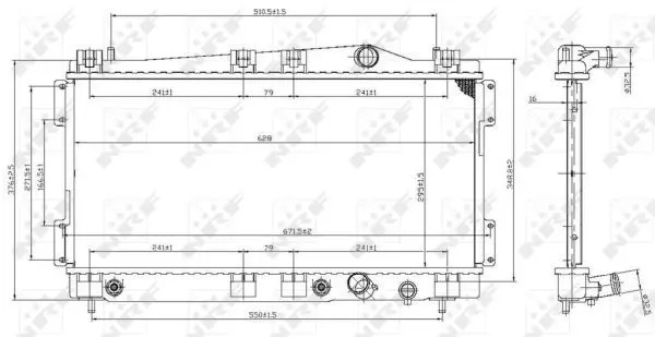 Handler.Part Radiator, engine cooling NRF 53955 1