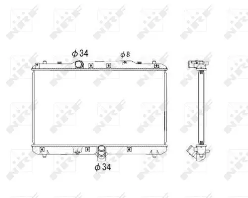 Handler.Part Radiator, engine cooling NRF 53579 4