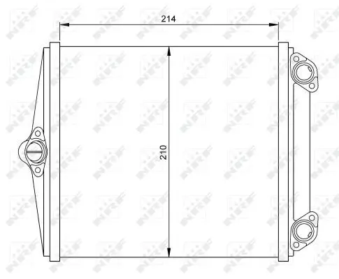 Handler.Part Heat exchanger, interior heating NRF 54248 5