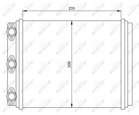 Handler.Part Heat exchanger, interior heating NRF 54249 5