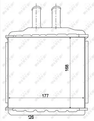 Handler.Part Heat exchanger, interior heating NRF 54270 5