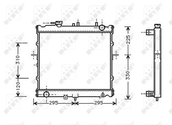 Handler.Part Radiator, engine cooling NRF 53831 1