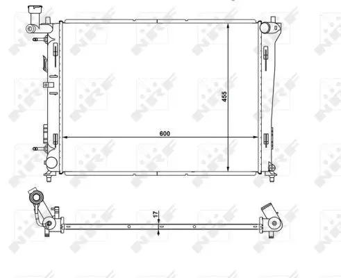 Handler.Part Radiator, engine cooling NRF 53931 5