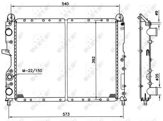 Handler.Part Radiator, engine cooling NRF 54501 4