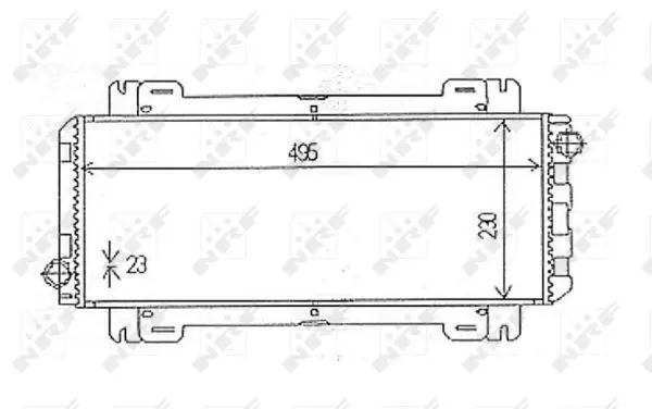 Handler.Part Radiator, engine cooling NRF 54613 1