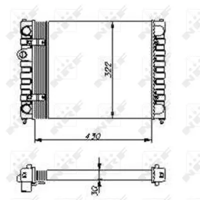 Handler.Part Radiator, engine cooling NRF 54686 4