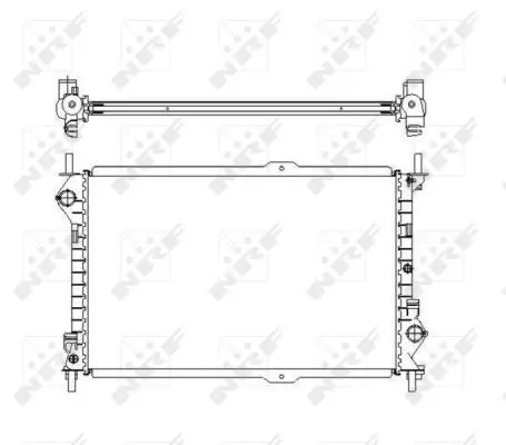 Handler.Part Radiator, engine cooling NRF 54755 1