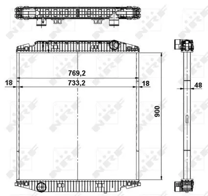 Handler.Part Radiator, engine cooling NRF 549568 5