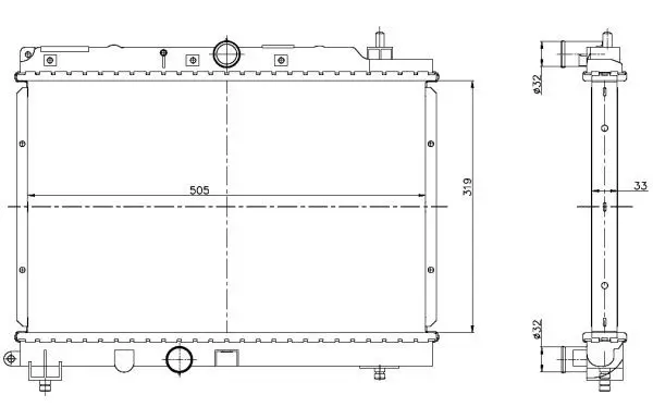 Handler.Part Radiator, engine cooling NRF 55306 4