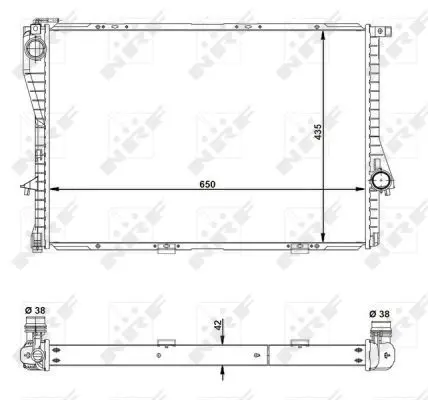 Handler.Part Radiator, engine cooling NRF 55322 5