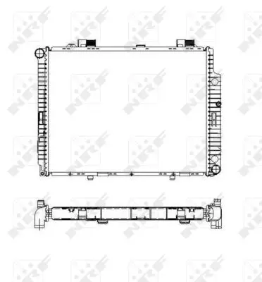 Handler.Part Radiator, engine cooling NRF 55331 4