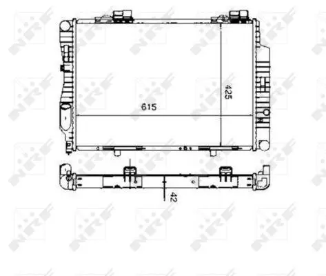 Handler.Part Radiator, engine cooling NRF 55333 5