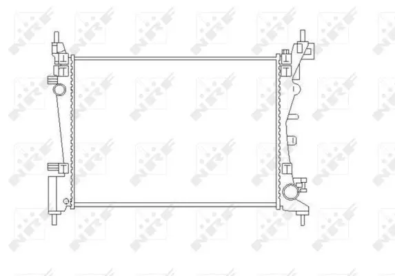 Handler.Part Radiator, engine cooling NRF 55340 4