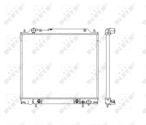 Handler.Part Radiator, engine cooling NRF 55343 1