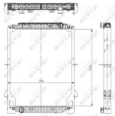 Handler.Part Radiator, engine cooling NRF 559568 5