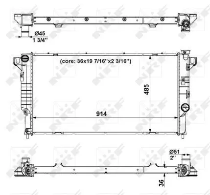 Handler.Part Radiator, engine cooling NRF 56024 1