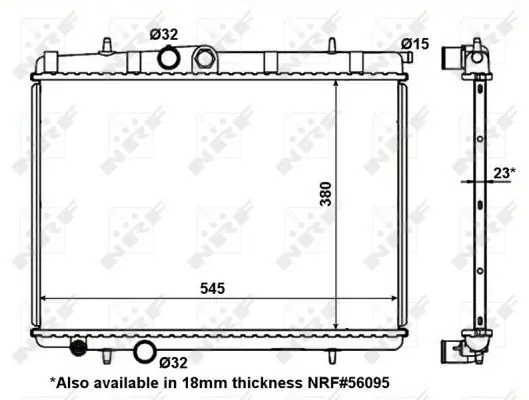 Handler.Part Radiator, engine cooling NRF 56096 1