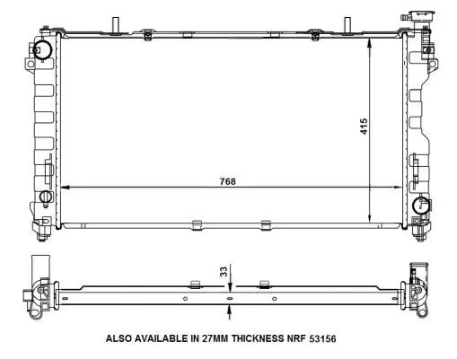 Handler.Part Radiator, engine cooling NRF 56133 5