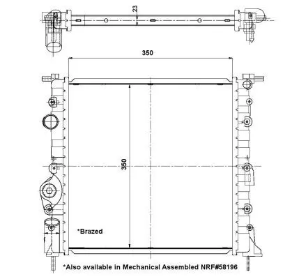 Handler.Part Radiator, engine cooling NRF 56159 5